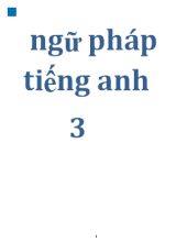 Ngữ pháp Tiếng Anh Lớp 3